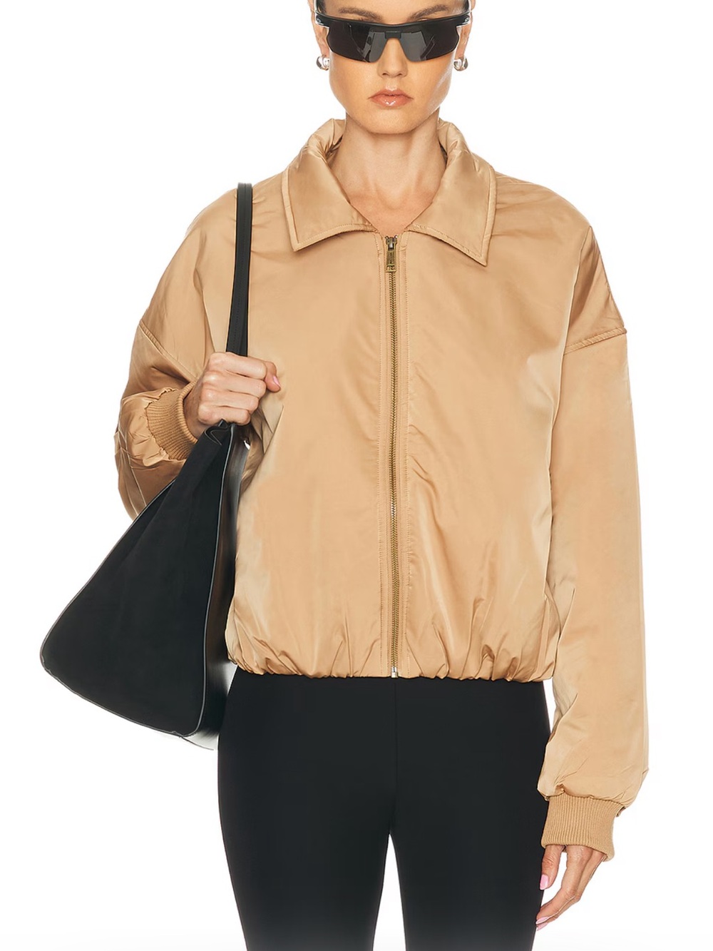 The Upside Carlotta bomber jacket in size XS runs large